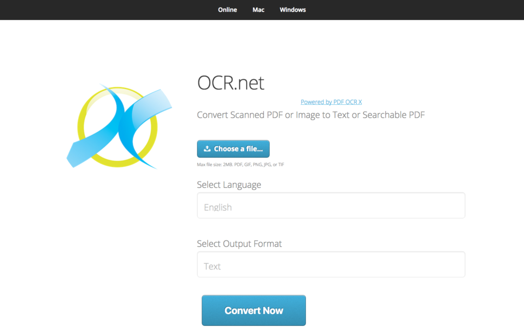 OCR.net desktop screenshot