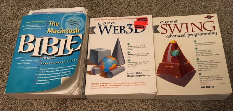 A few of the retro computer books that I picked up recently from Value Village